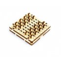 Warcaby - drewniane puzzle 3D - minigra