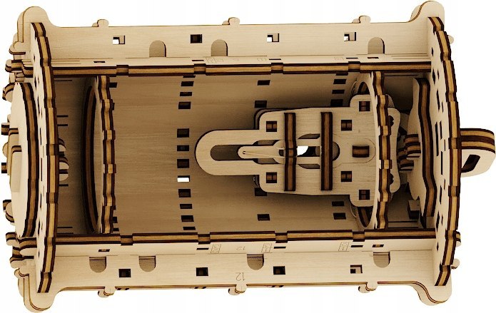 Labirynt Skrytka - mechaniczne drewniane puzzle 3D