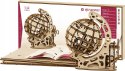 Mały Globus - mechaniczne, drewniane puzzle 3D