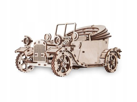 Samochód Retro - drewniane, mechaniczne puzzle 3D