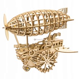 Sterowiec - zabawka kreatywna, drewniane, mechaniczne puzzle 3D