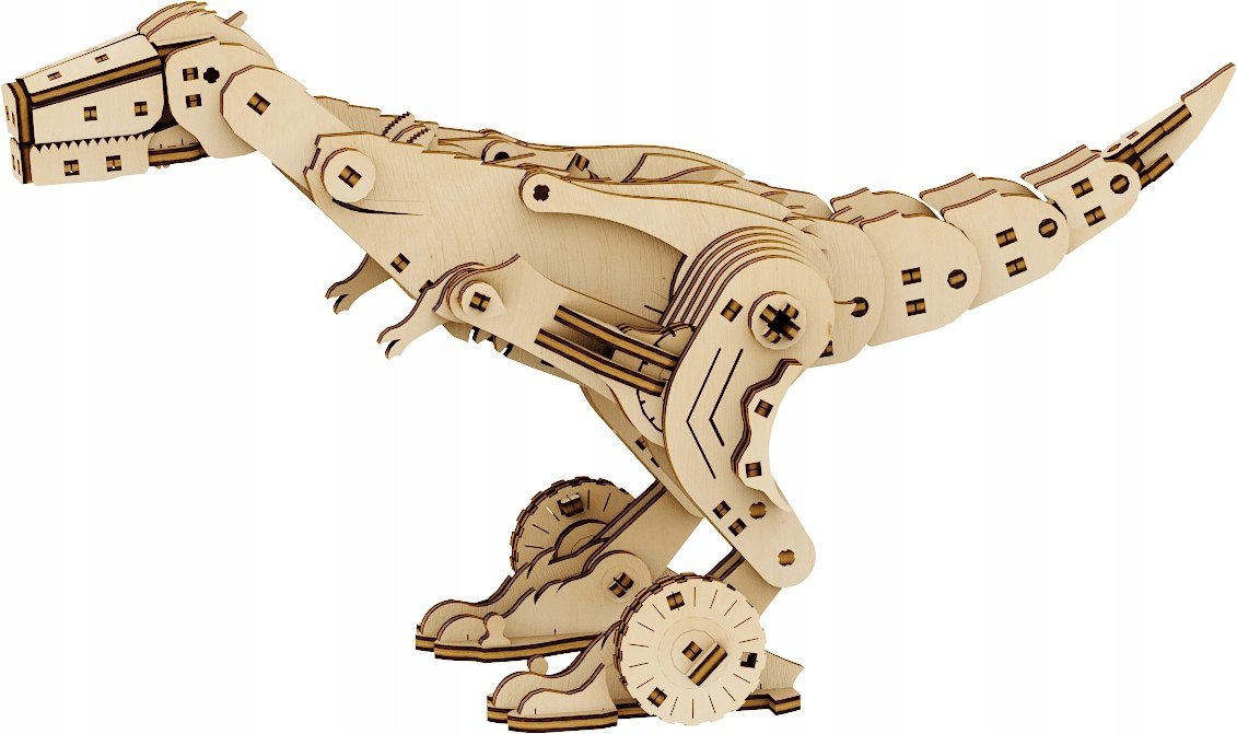 Transformer Dino-Car drewniane puzzle 3D