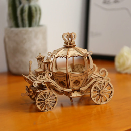 Robotime - Baśniowa karoca - drewniany model 3D DIY